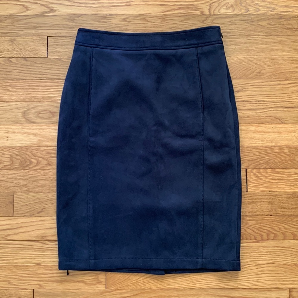 LOFT Navy Midi Pencil Skirt